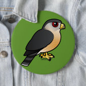 鋭よじ登られたタカ 缶バッジ (インサイチュ)