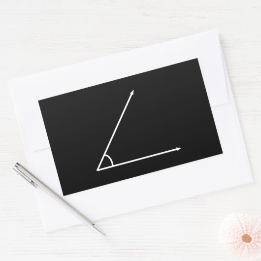 鋭角 長方形シール (封筒)