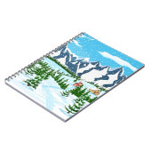 鋳型で手で作られた幾何学的な菱形織り ノートブック (左側)