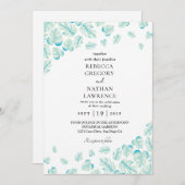 鋳造された秋の結婚式招待状 招待状 (正面/裏面)