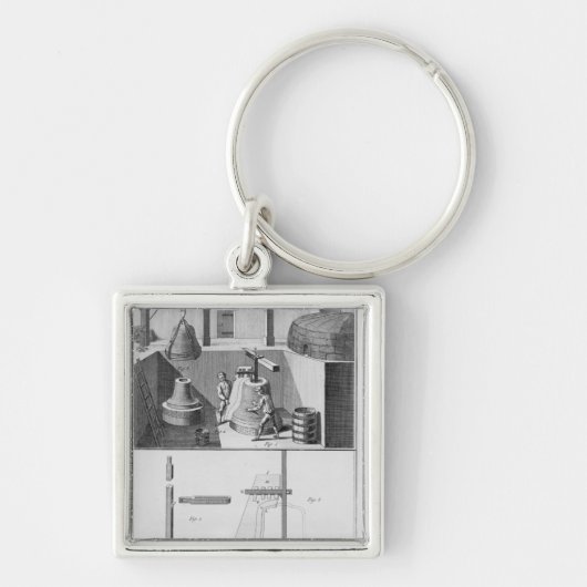 鋳造の鐘、「Encyclopediaからのイラストレーション キーホルダー (正面)