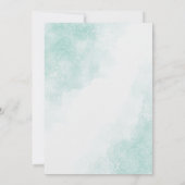 鋳造水色結婚式招待状 招待状 (裏面)