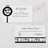 鋳鉄のシェフの料理用のケータリングの調理師 名刺 (正面/裏面)