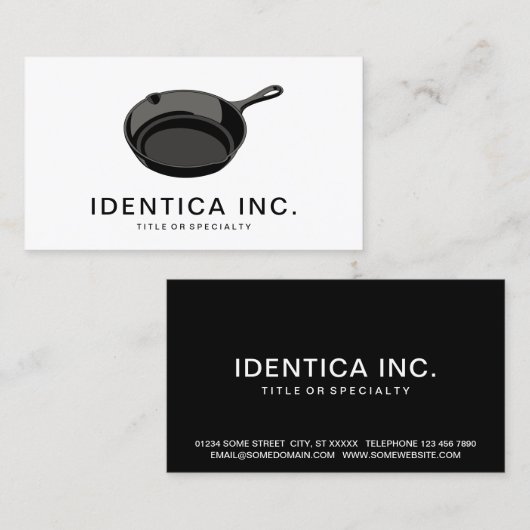 鋳鉄パン 名刺 (正面/裏面)