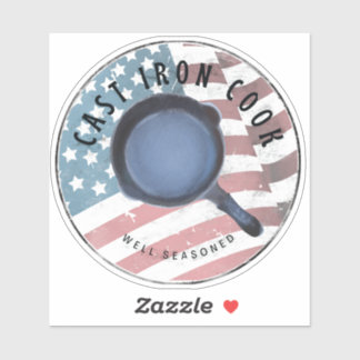 鋳鉄製調理師よく味付けされたシール シール
