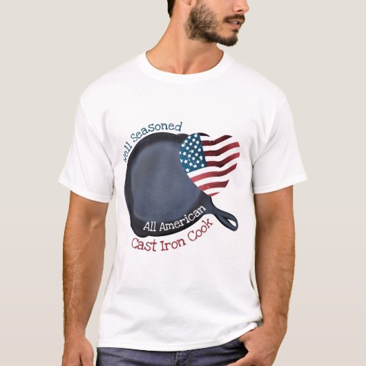 鋳鉄調理師よく味付け Tシャツ (正面)