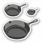 鋳鉄鍋 シール (正面)