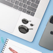 鋳鉄鍋 シール (ノートパソコンとiPhone)