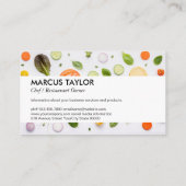 鋳鉄鍋 | 料理成分 名刺 (裏面)