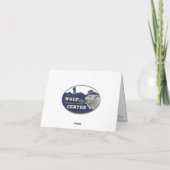 鋸歯のパックのメッセージカード カード (裏面)