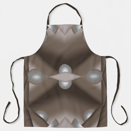 鋸歯刃の同心円アーストーンアーグラデーショント エプロン (正面)