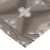 鋸歯刃の同心円アーストーンアーグラデーショント ショートテーブルランナー (コーナー)