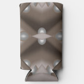 鋸歯刃の同心円アーストーンアーグラデーショント スリム缶クーラー (正面)