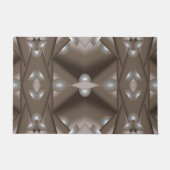 鋸歯刃の同心円アーストーンアーグラデーショント ドアマット (正面)