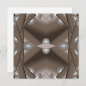 鋸歯刃の同心円アーストーンアーグラデーショント ノートカード (正面/裏面)