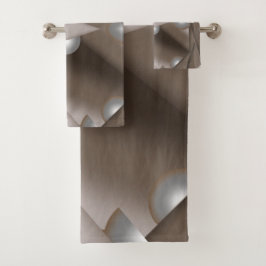 鋸歯刃の同心円アーストーンアーグラデーショント バスタオルセット