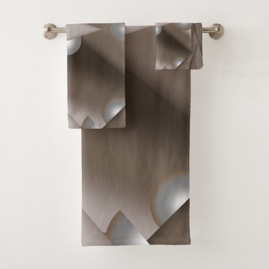 鋸歯刃の同心円アーストーンアーグラデーショント バスタオルセット (インサイチュ)