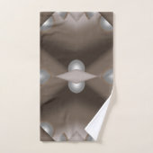 鋸歯刃の同心円アーストーンアーグラデーショント バスタオルセット (ハンドタオル)