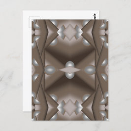 鋸歯刃の同心円アーストーンアーグラデーショント ポストカード