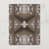 鋸歯刃の同心円アーストーンアーグラデーショント ポストカード (正面)