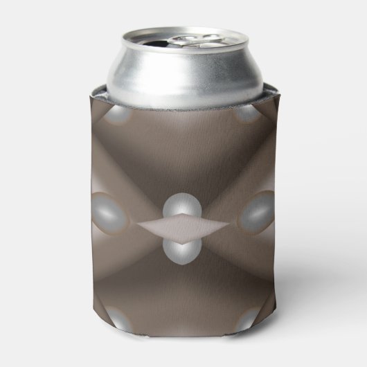 鋸歯刃の同心円アーストーンアーグラデーショント 缶クーラー (缶正面)