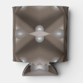 鋸歯刃の同心円アーストーンアーグラデーショント 缶クーラー (正面)