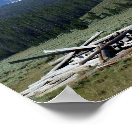 鋸歯山脈プリント ポスター (角)