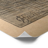 鋸歯山 – 上使用可能な池 ポスター (角)