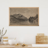 鋸歯山 – 上使用可能な池 ポスター (キッチン)