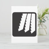 鋸歯招待状 招待状 (スタンド正面)