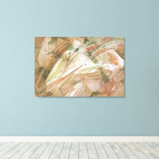 鋸歯 キャンバスプリント (インサイチュ (ウッドフロア))