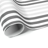 鋼と銀のピンストライプ包装紙 ラッピングペーパー (ロールコーナー)