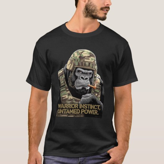 鋼のように強く、自然のように野生 Tシャツ (正面)