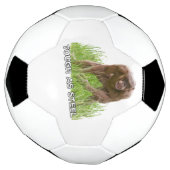 鋼のように硬い無毛のチンポ サッカーボール (回転)