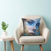 「鋼の視線」 – 水中の女性 クッション (椅子)