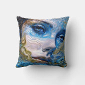 「鋼の視線」 – 水中の女性 クッション (裏面)