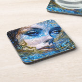 「鋼の視線」 – 水中の女性 コースター (左側)