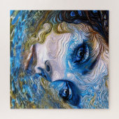 「鋼の視線」 – 水中の女性 ジグソーパズル (横)