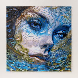 「鋼の視線」 – 水中の女性 ジグソーパズル