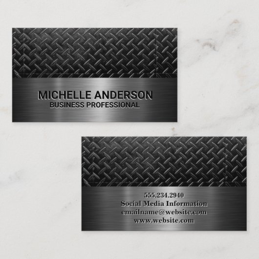 鋼めっき |メタリック 名刺 (正面/裏面)