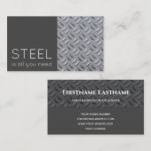 鋼エレガントおもしろい金プレート2トーンダークグレー 名刺 (正面/裏面)
