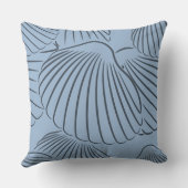 鋼スタイリッシュ青シーシェルパターン装飾用クッション クッション (裏面)