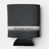 鋼ストライプの暗金属 缶クーラー (裏面)