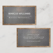 鋼パターン |レザー 名刺 (正面/裏面)