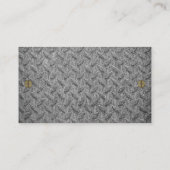 鋼パターン | 金属製ねじ名刺 名刺 (裏面)