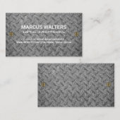 鋼パターン | 金属製ねじ名刺 名刺 (正面/裏面)