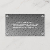 鋼パターン |金属製ねじ |レンチBusiness C 名刺 (裏面)