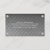 鋼パターン |金属製ねじ |建築 名刺 (裏面)