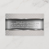 鋼プレート金属トリム | 工業用 名刺 (裏面)