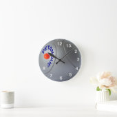 鋼ペタンクモダンボールデザイン ラウンド壁時計 (ホーム)
